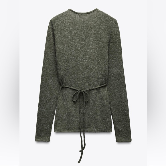 NWT ZARA Soft Wrap Top - Picture 3 of 6